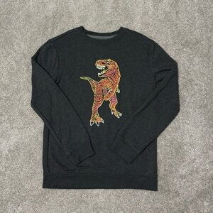 T-Rex Dinosaur Sweatshirt L 12/14